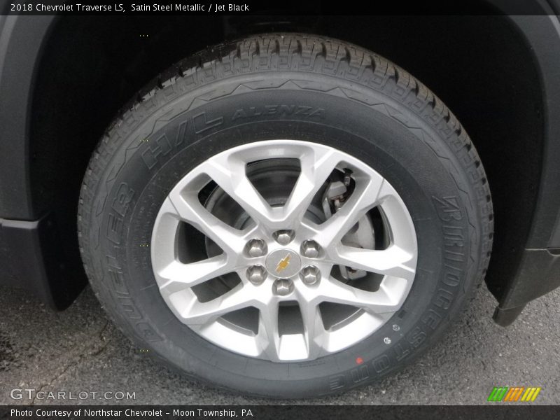 Satin Steel Metallic / Jet Black 2018 Chevrolet Traverse LS