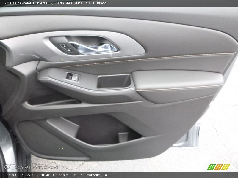 Satin Steel Metallic / Jet Black 2018 Chevrolet Traverse LS