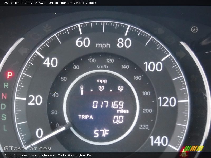 Urban Titanium Metallic / Black 2015 Honda CR-V LX AWD