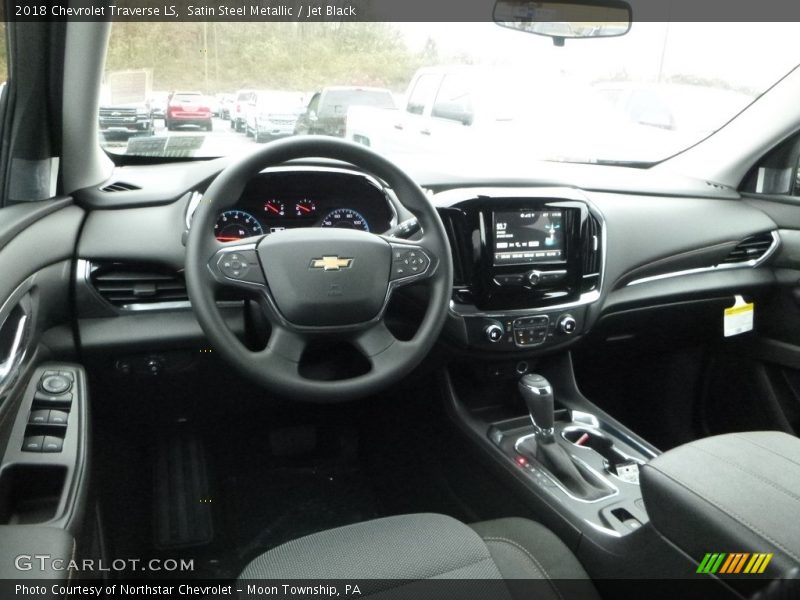 Satin Steel Metallic / Jet Black 2018 Chevrolet Traverse LS
