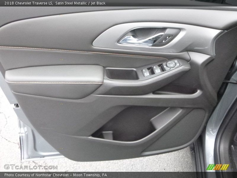 Satin Steel Metallic / Jet Black 2018 Chevrolet Traverse LS