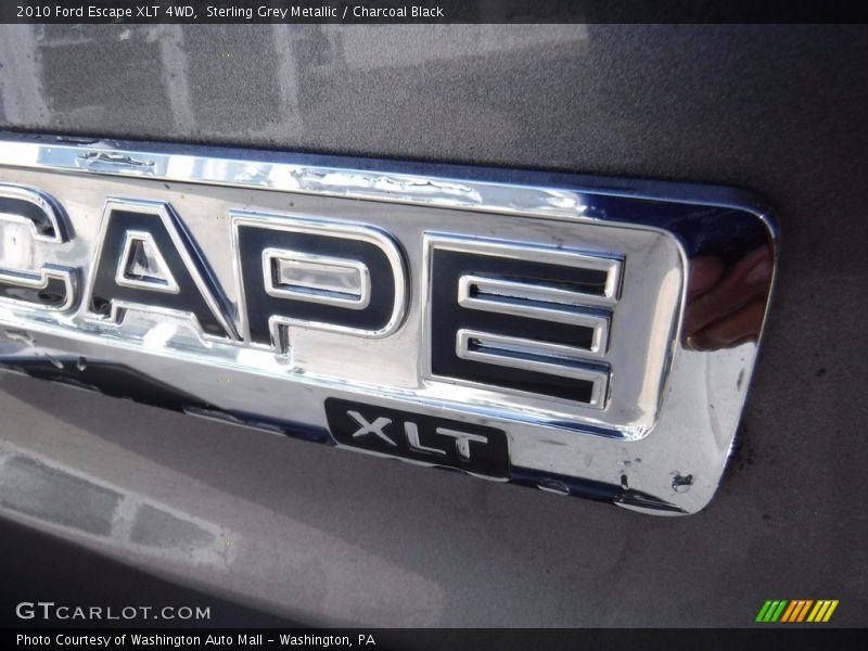 Sterling Grey Metallic / Charcoal Black 2010 Ford Escape XLT 4WD