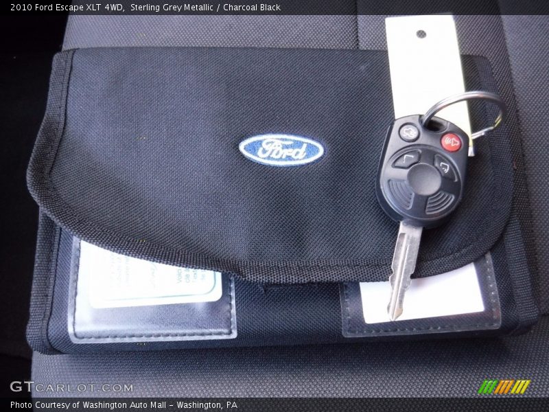 Sterling Grey Metallic / Charcoal Black 2010 Ford Escape XLT 4WD