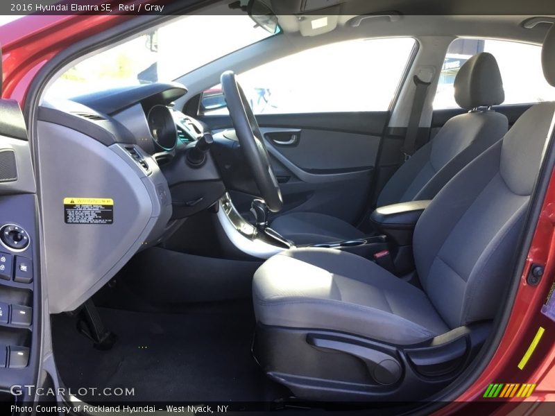 Red / Gray 2016 Hyundai Elantra SE