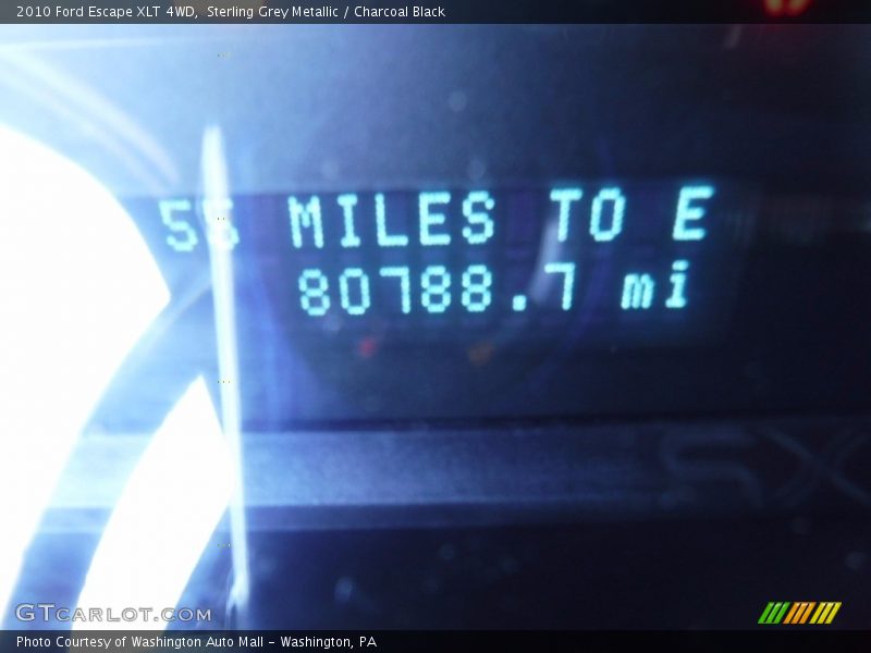 Sterling Grey Metallic / Charcoal Black 2010 Ford Escape XLT 4WD