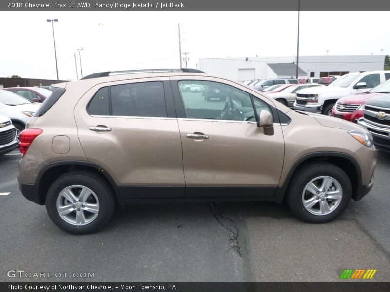 Sandy Ridge Metallic / Jet Black 2018 Chevrolet Trax LT AWD