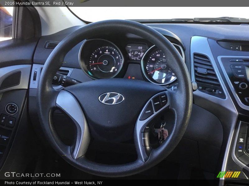 Red / Gray 2016 Hyundai Elantra SE