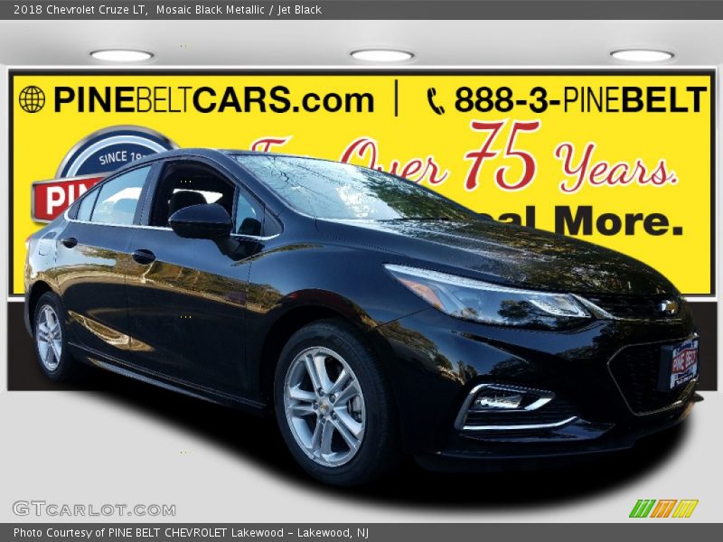 Mosaic Black Metallic / Jet Black 2018 Chevrolet Cruze LT