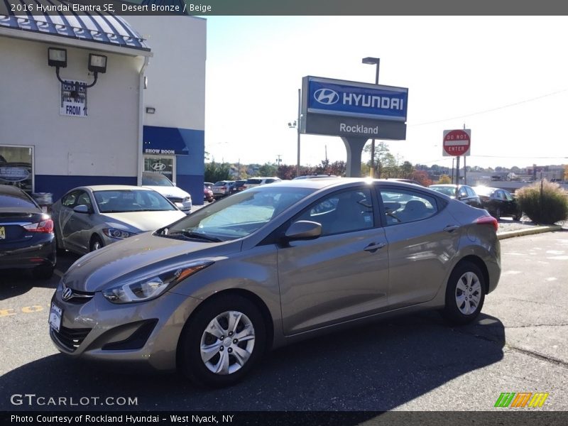 Desert Bronze / Beige 2016 Hyundai Elantra SE