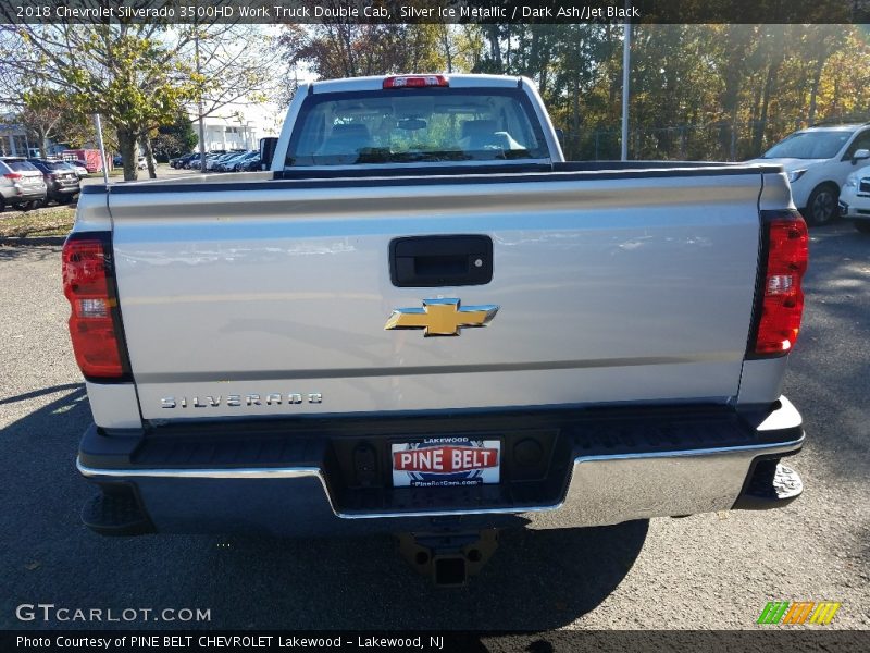 Silver Ice Metallic / Dark Ash/Jet Black 2018 Chevrolet Silverado 3500HD Work Truck Double Cab