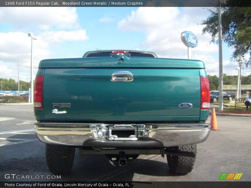 Woodland Green Metallic / Medium Graphite 1998 Ford F150 Regular Cab