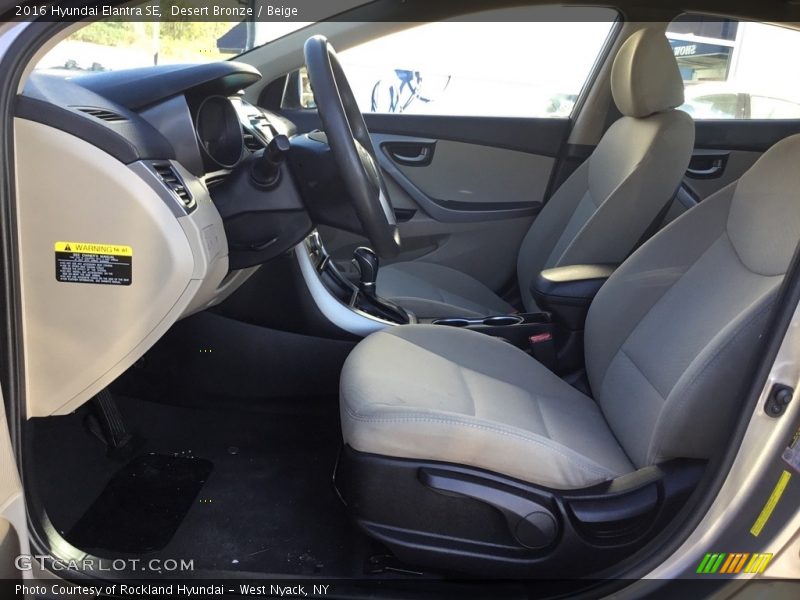 Desert Bronze / Beige 2016 Hyundai Elantra SE
