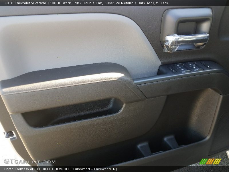 Silver Ice Metallic / Dark Ash/Jet Black 2018 Chevrolet Silverado 3500HD Work Truck Double Cab