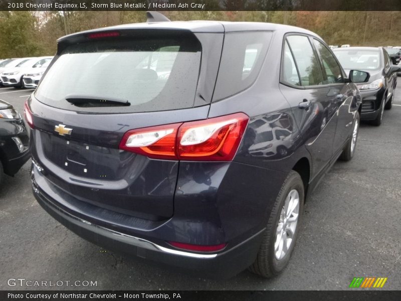 Storm Blue Metallic / Medium Ash Gray 2018 Chevrolet Equinox LS