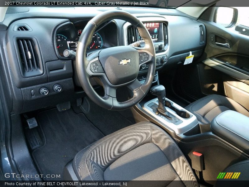 Cyber Gray Metallic / Jet Black 2017 Chevrolet Colorado LT Extended Cab 4x4