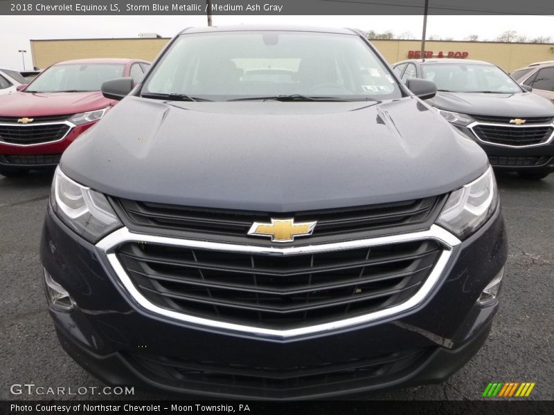 Storm Blue Metallic / Medium Ash Gray 2018 Chevrolet Equinox LS