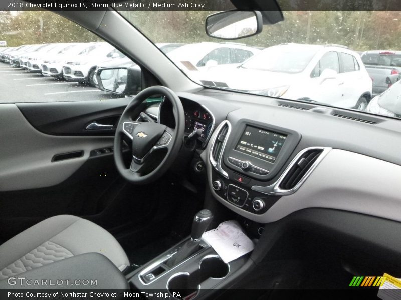 Storm Blue Metallic / Medium Ash Gray 2018 Chevrolet Equinox LS