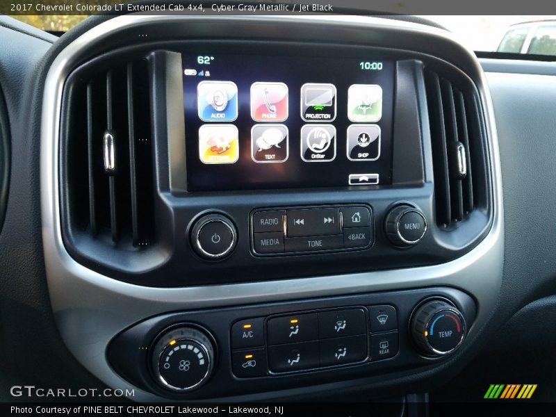 Cyber Gray Metallic / Jet Black 2017 Chevrolet Colorado LT Extended Cab 4x4