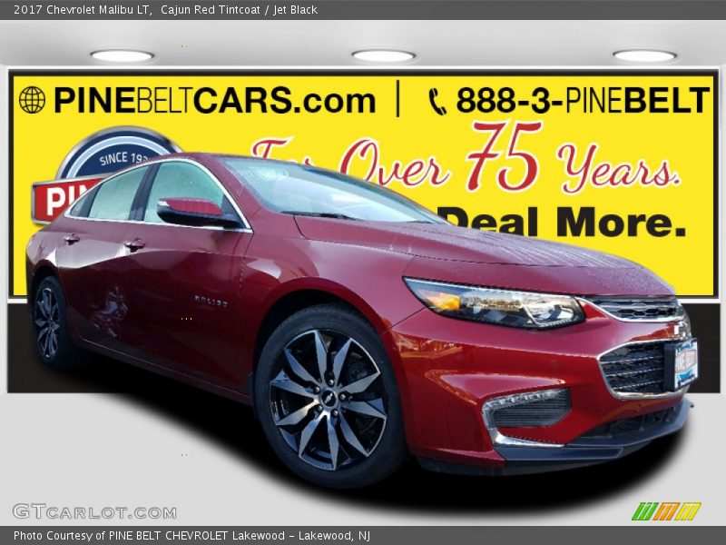 Cajun Red Tintcoat / Jet Black 2017 Chevrolet Malibu LT