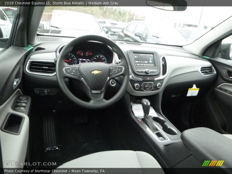Storm Blue Metallic / Medium Ash Gray 2018 Chevrolet Equinox LS