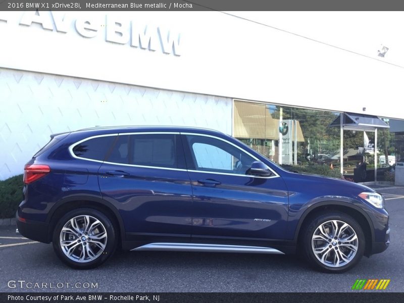 Mediterranean Blue metallic / Mocha 2016 BMW X1 xDrive28i