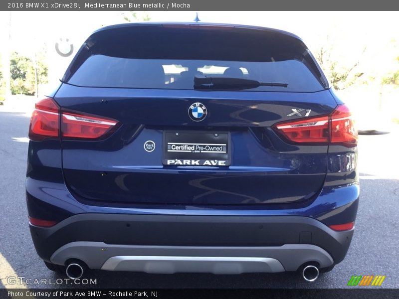 Mediterranean Blue metallic / Mocha 2016 BMW X1 xDrive28i
