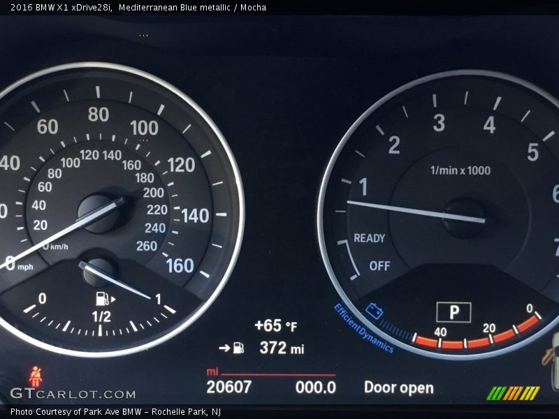 Mediterranean Blue metallic / Mocha 2016 BMW X1 xDrive28i