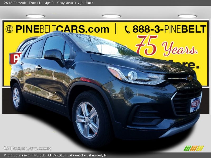 Nightfall Gray Metallic / Jet Black 2018 Chevrolet Trax LT