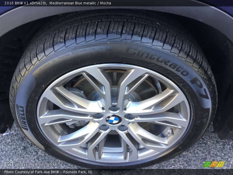 Mediterranean Blue metallic / Mocha 2016 BMW X1 xDrive28i