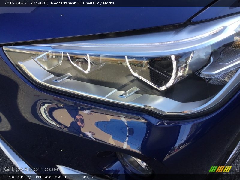 Mediterranean Blue metallic / Mocha 2016 BMW X1 xDrive28i