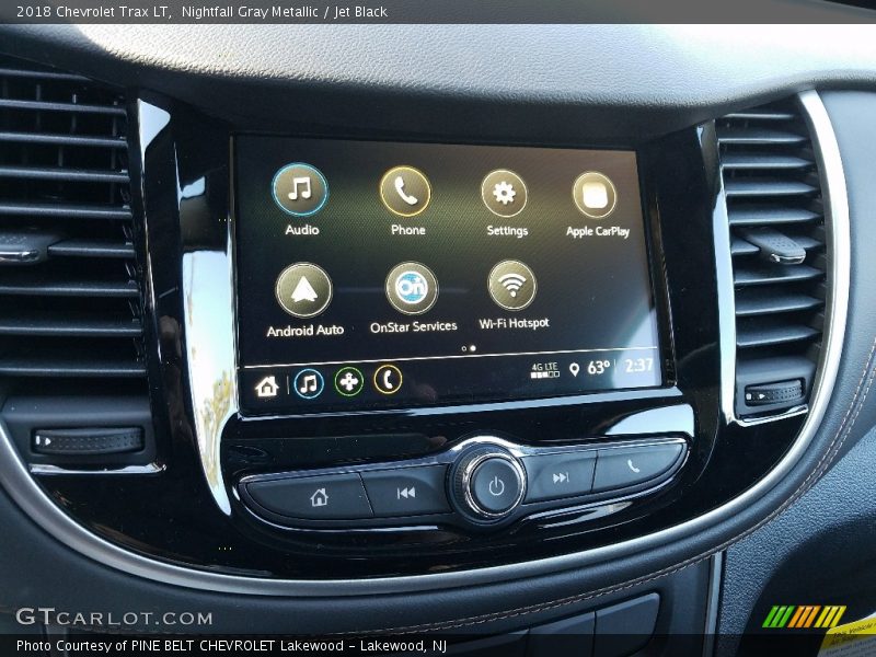 Nightfall Gray Metallic / Jet Black 2018 Chevrolet Trax LT