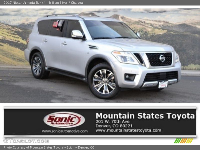 Brilliant Silver / Charcoal 2017 Nissan Armada SL 4x4