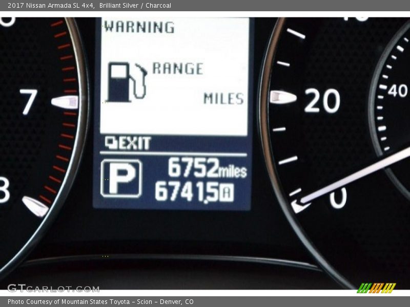 Brilliant Silver / Charcoal 2017 Nissan Armada SL 4x4