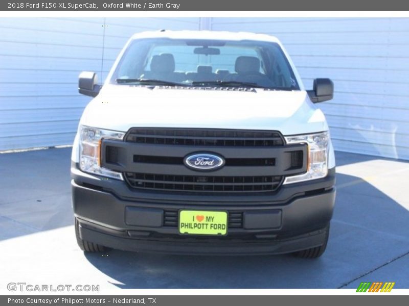 Oxford White / Earth Gray 2018 Ford F150 XL SuperCab