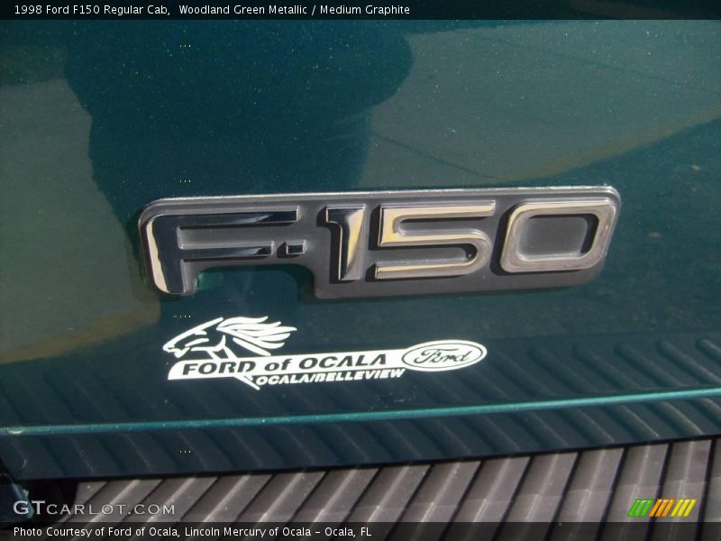Woodland Green Metallic / Medium Graphite 1998 Ford F150 Regular Cab