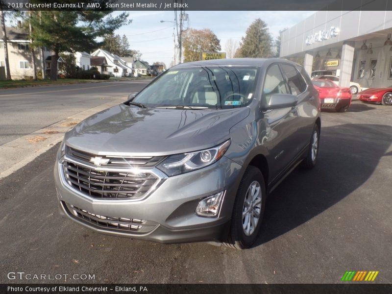 Satin Steel Metallic / Jet Black 2018 Chevrolet Equinox LT AWD
