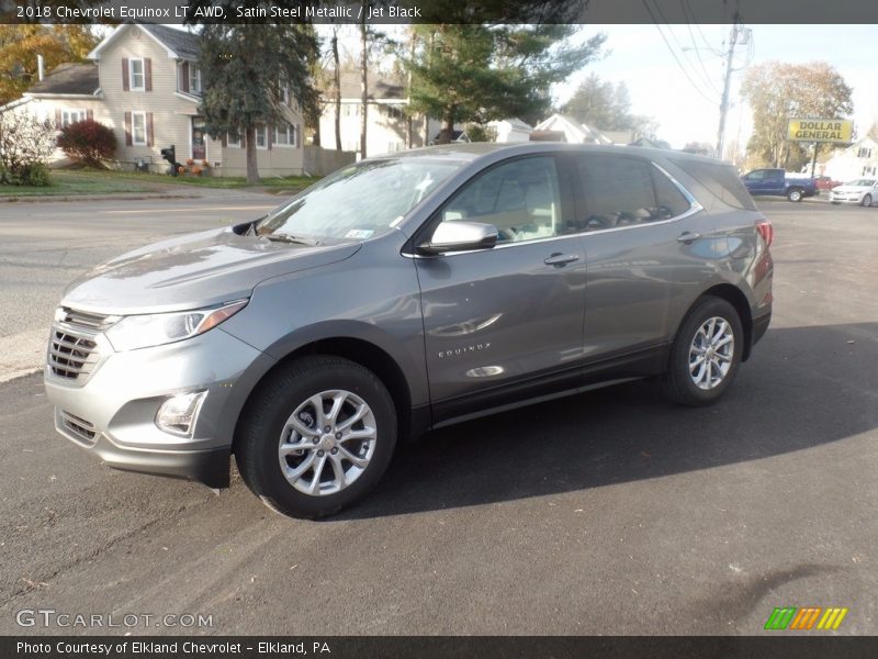 Satin Steel Metallic / Jet Black 2018 Chevrolet Equinox LT AWD