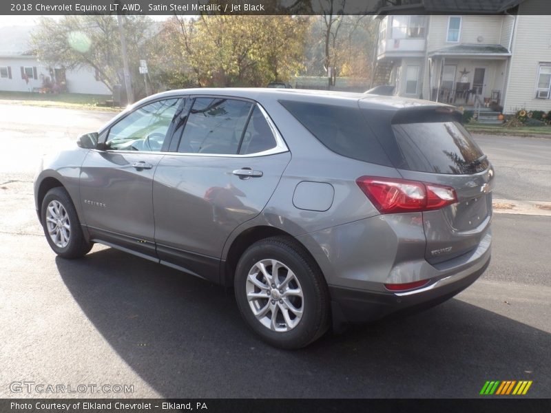 Satin Steel Metallic / Jet Black 2018 Chevrolet Equinox LT AWD