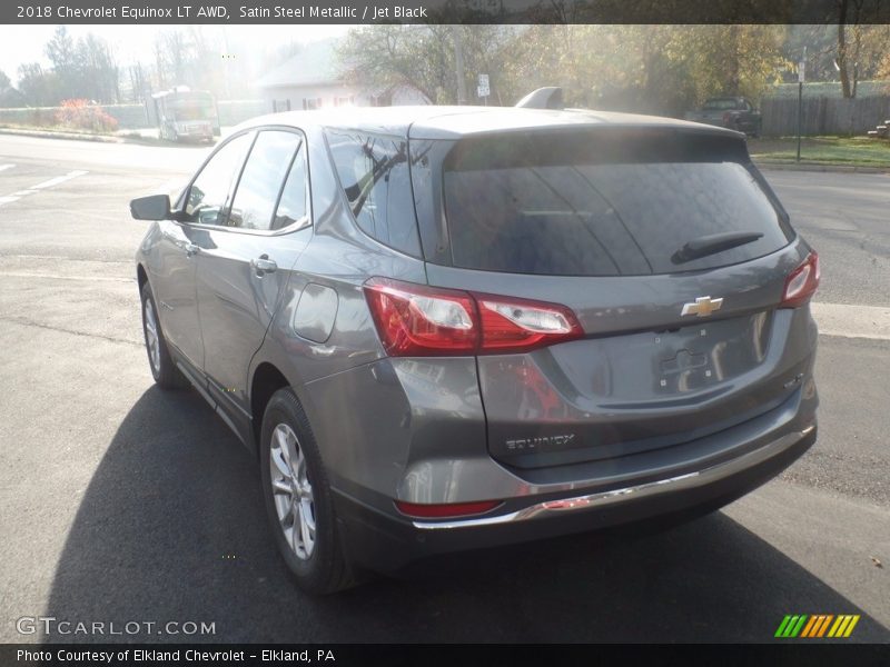 Satin Steel Metallic / Jet Black 2018 Chevrolet Equinox LT AWD