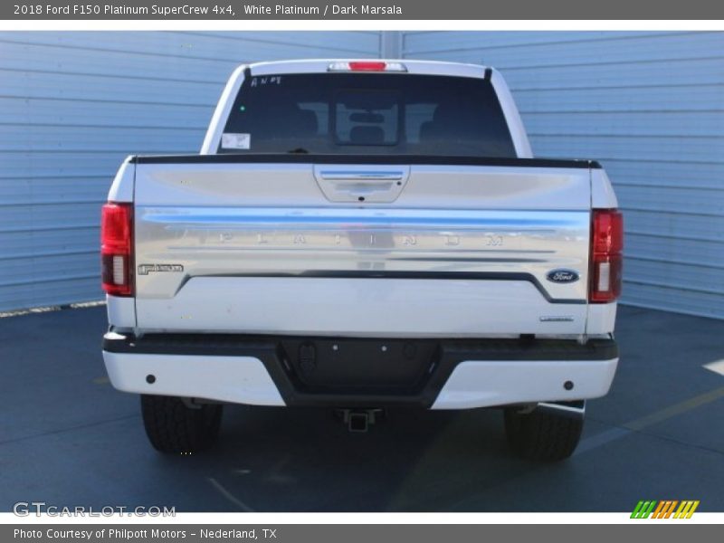 White Platinum / Dark Marsala 2018 Ford F150 Platinum SuperCrew 4x4