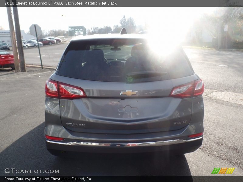 Satin Steel Metallic / Jet Black 2018 Chevrolet Equinox LT AWD