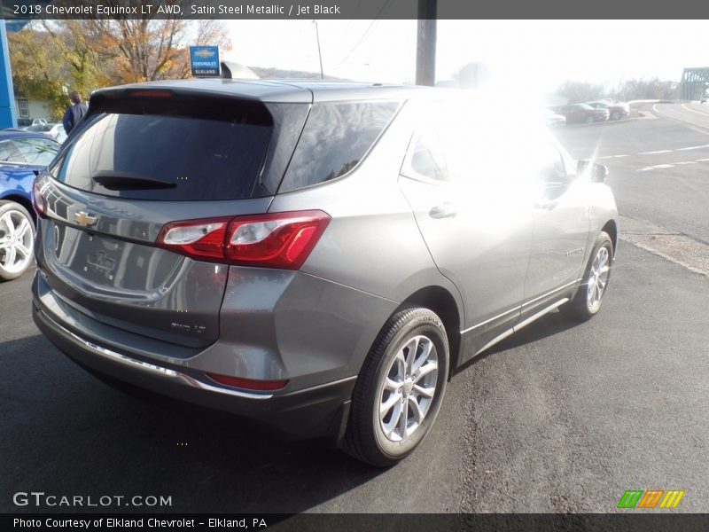 Satin Steel Metallic / Jet Black 2018 Chevrolet Equinox LT AWD