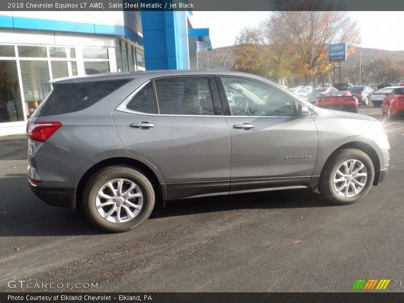 Satin Steel Metallic / Jet Black 2018 Chevrolet Equinox LT AWD