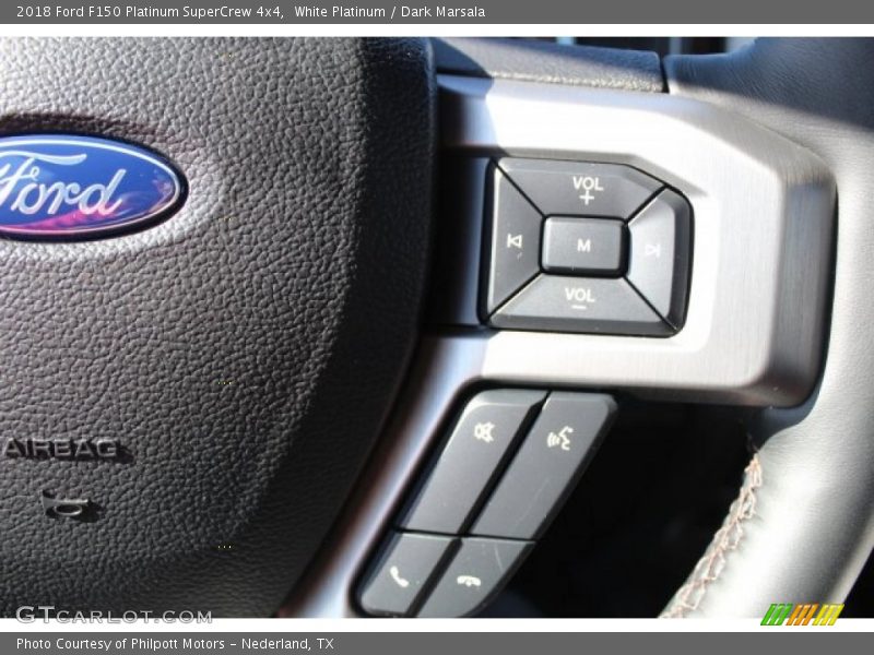 White Platinum / Dark Marsala 2018 Ford F150 Platinum SuperCrew 4x4