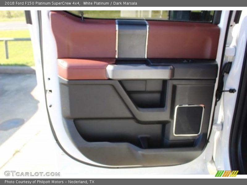 White Platinum / Dark Marsala 2018 Ford F150 Platinum SuperCrew 4x4