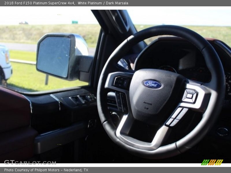 White Platinum / Dark Marsala 2018 Ford F150 Platinum SuperCrew 4x4
