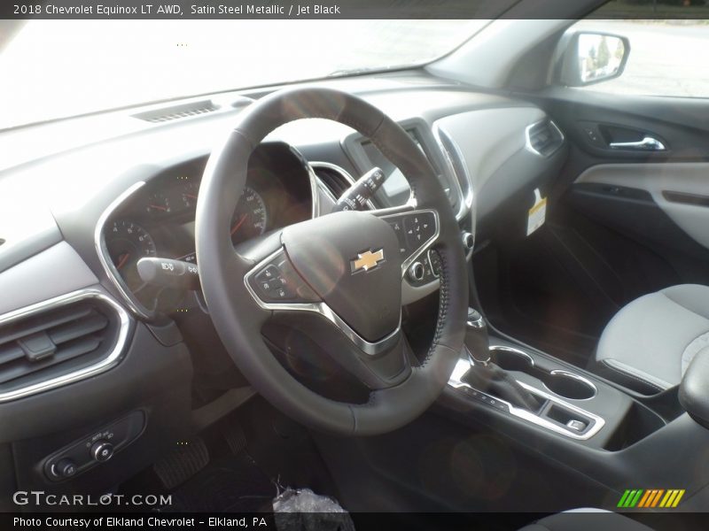 Satin Steel Metallic / Jet Black 2018 Chevrolet Equinox LT AWD