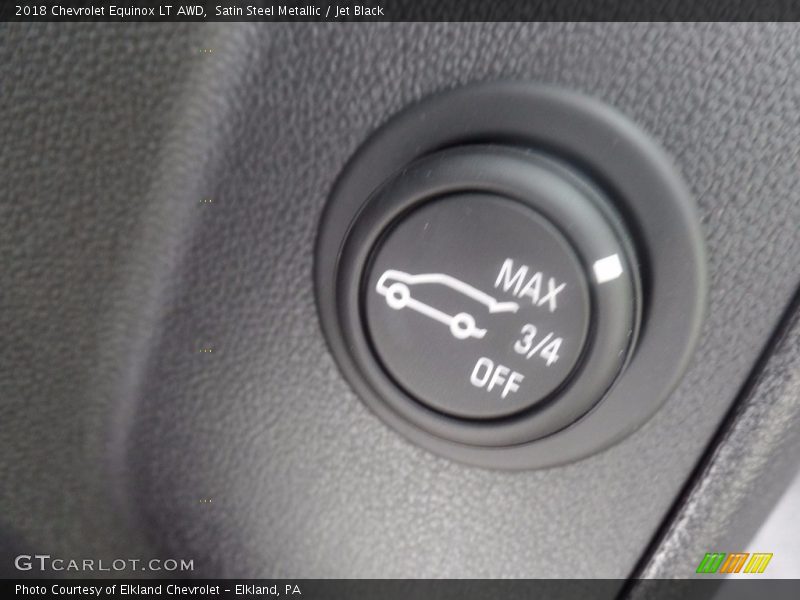 Satin Steel Metallic / Jet Black 2018 Chevrolet Equinox LT AWD