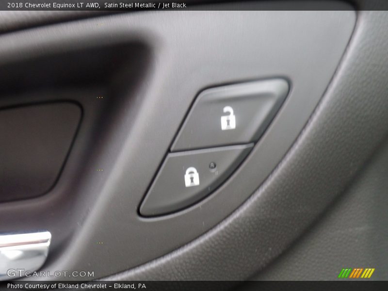 Satin Steel Metallic / Jet Black 2018 Chevrolet Equinox LT AWD