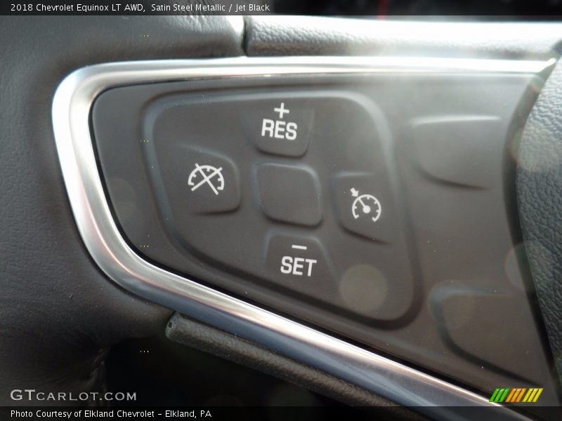 Satin Steel Metallic / Jet Black 2018 Chevrolet Equinox LT AWD